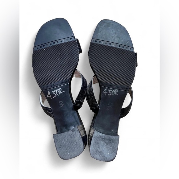 Naturalizer Black Slip-On Sandals with Small Heel | Size 9 - Picture 3 of 5
